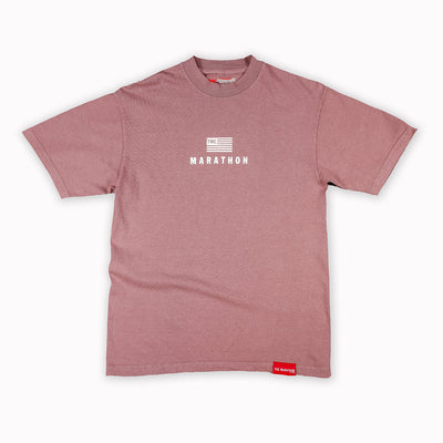Modern Stack T-Shirt - Cream/Forest Green – The Marathon Clothing