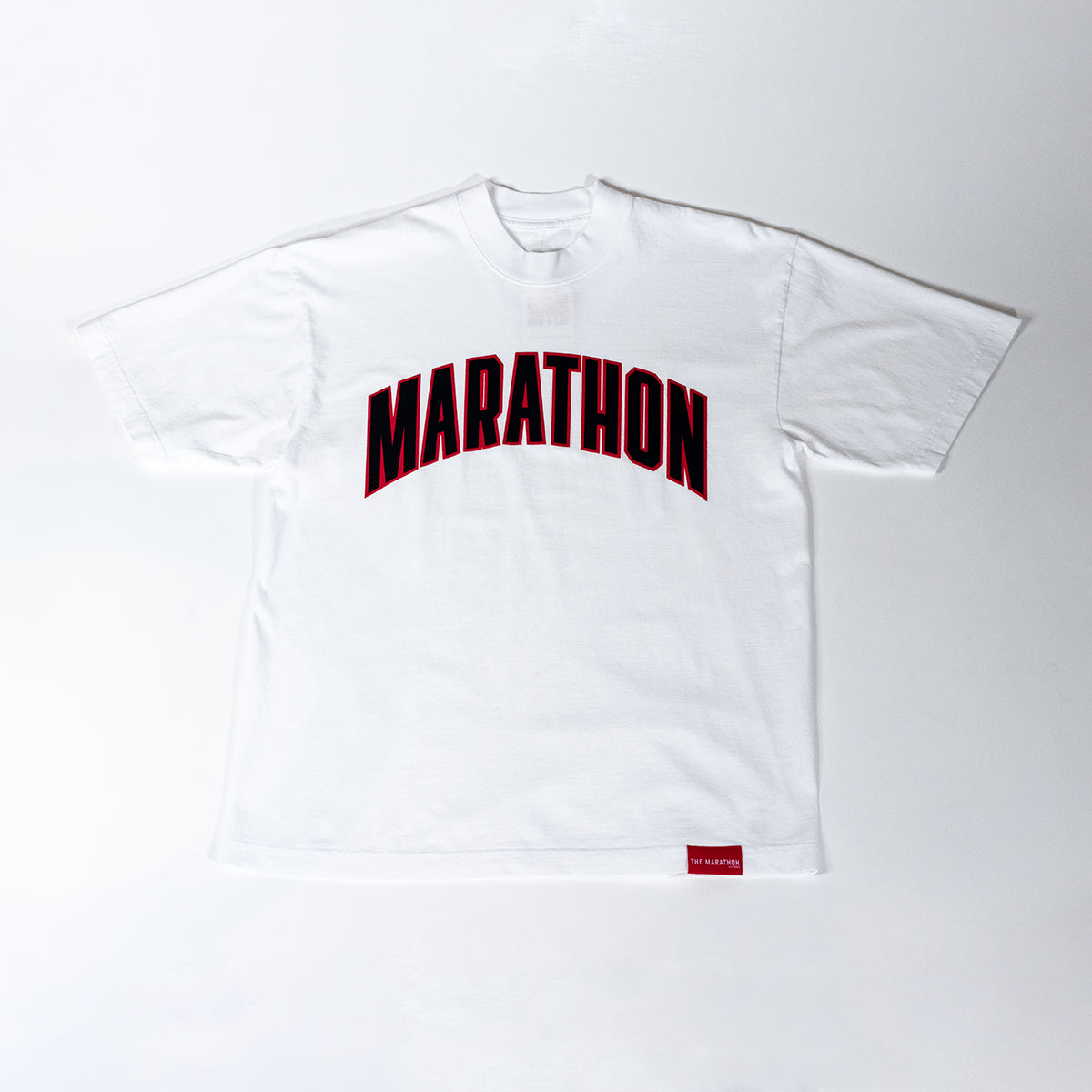 Marathon Varsity T-Shirt - White/Black – The Marathon Clothing