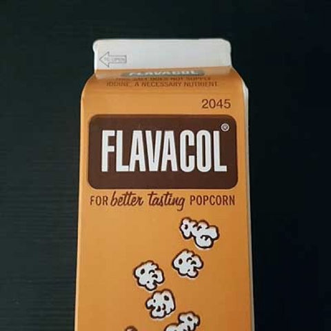 Carton top of Flavacol