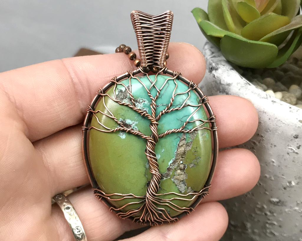 handmade tree of life pendant