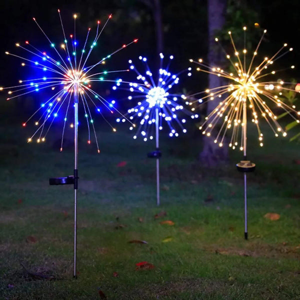 Led Solar Fogos de Artifício -  Luzes de natal