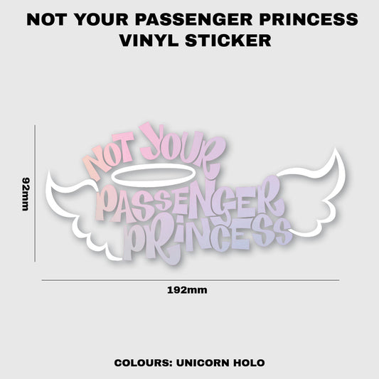 Passenger Princess Vinyl Sticker – Fat Ass Store