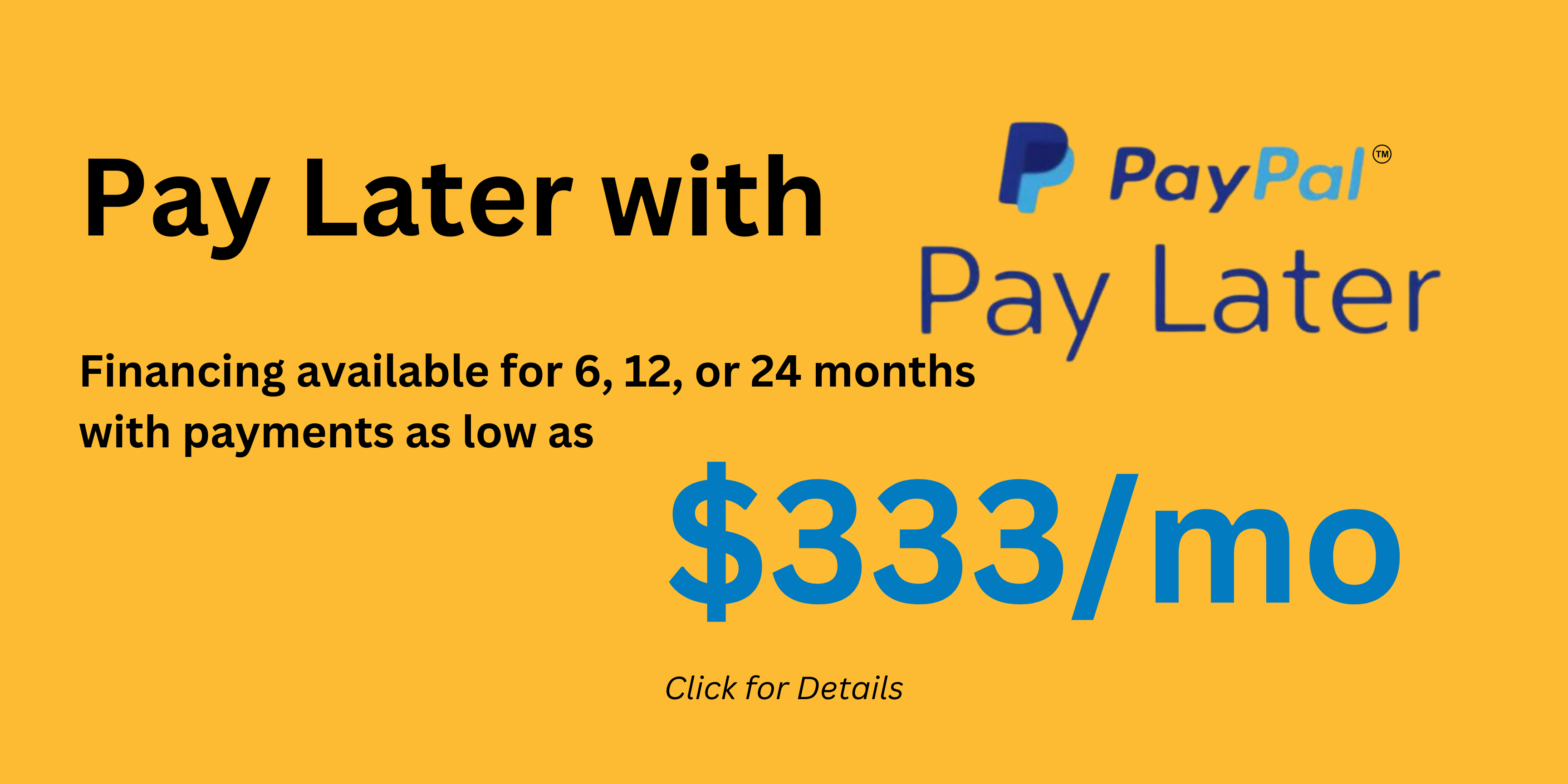 Pay Later with PayPal