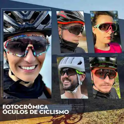 Óculos de Ciclismo Fotocromático Cycle - Proteção UV400 - Loja Zune