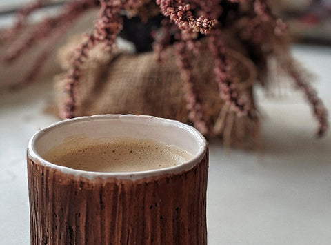 Image of ceramic cup with hot drink