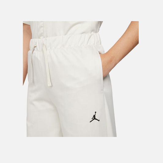 Buy NIKE WMN'S MID RISE WIDE LEG SWEATPANTS 'SANDDRIFT/WHITE' – Superkicks