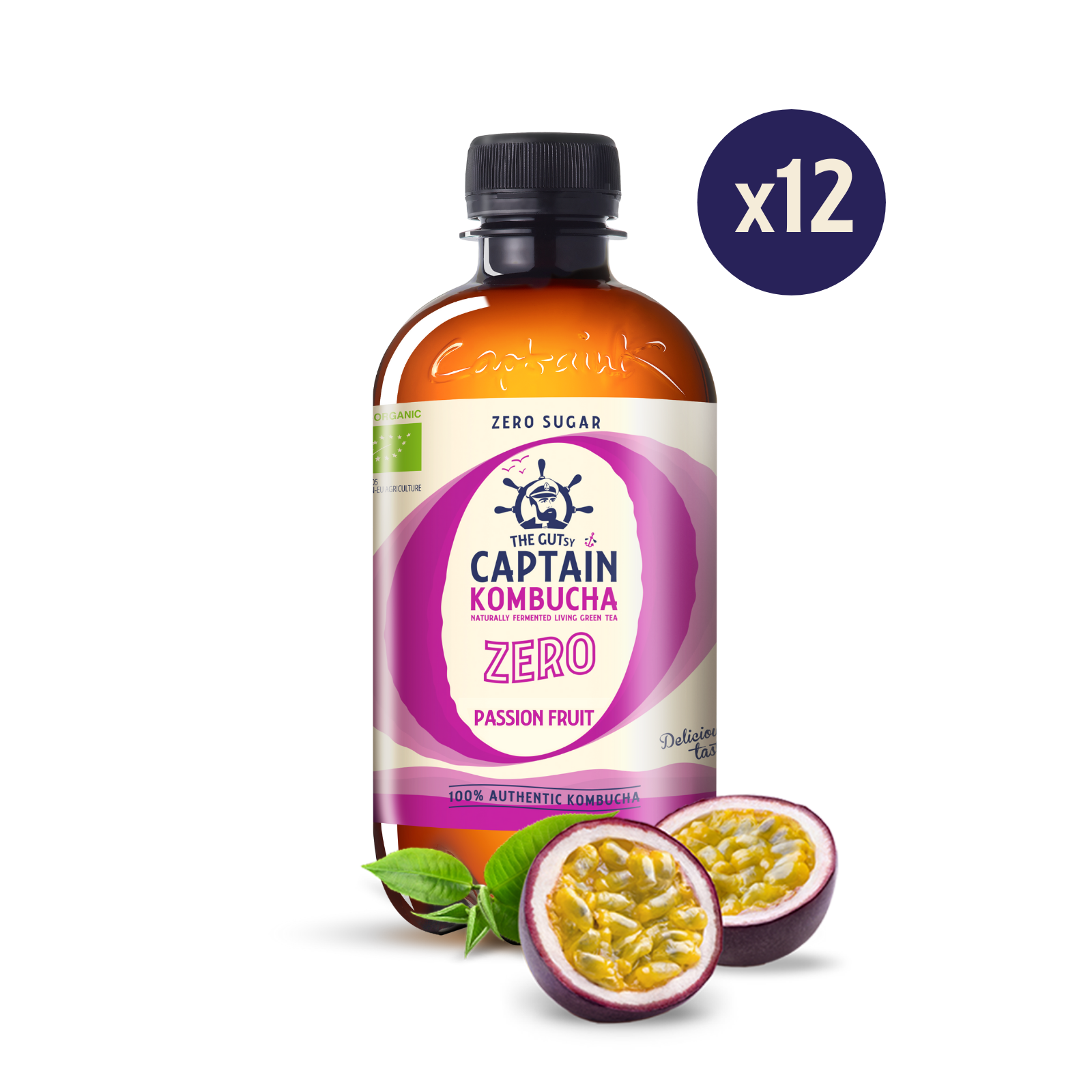 Multi-Flavor pack ZERO 12 x 400ml | GUTsy Captain Kombucha UK