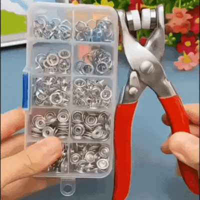 مقاسات الأزرار والأداة