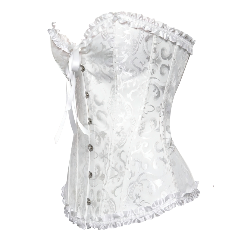 Günstig unterbrust korsett weiß - Korsett Kleid
