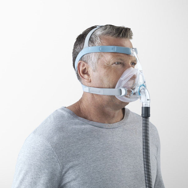 man wearing CPAP mask