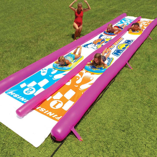 Open Box Wow World of Watersports Super Slide, 25' x 6' Water Slide with 2  Sleds