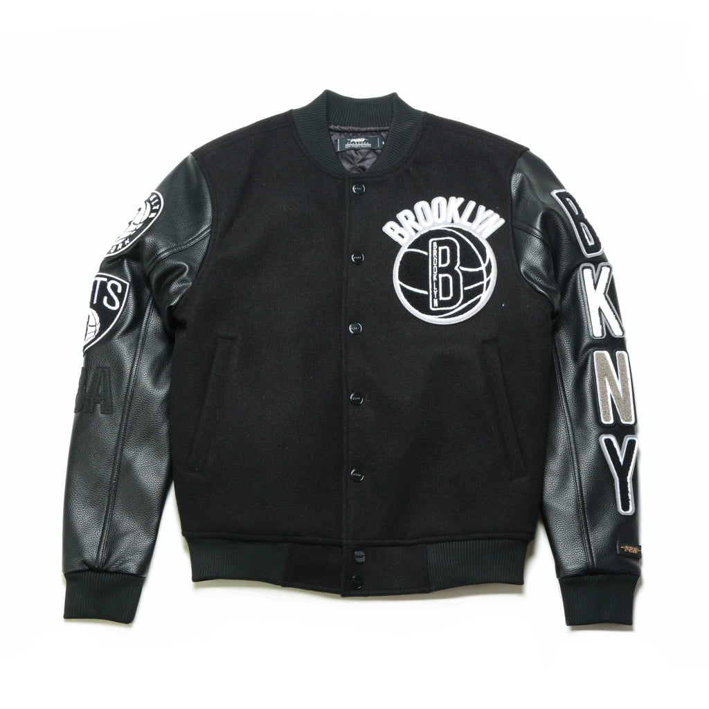 brooklyn nets leather jacket