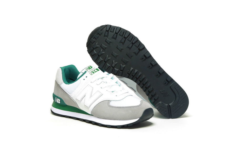 new balance 574 marblehead with team forest green