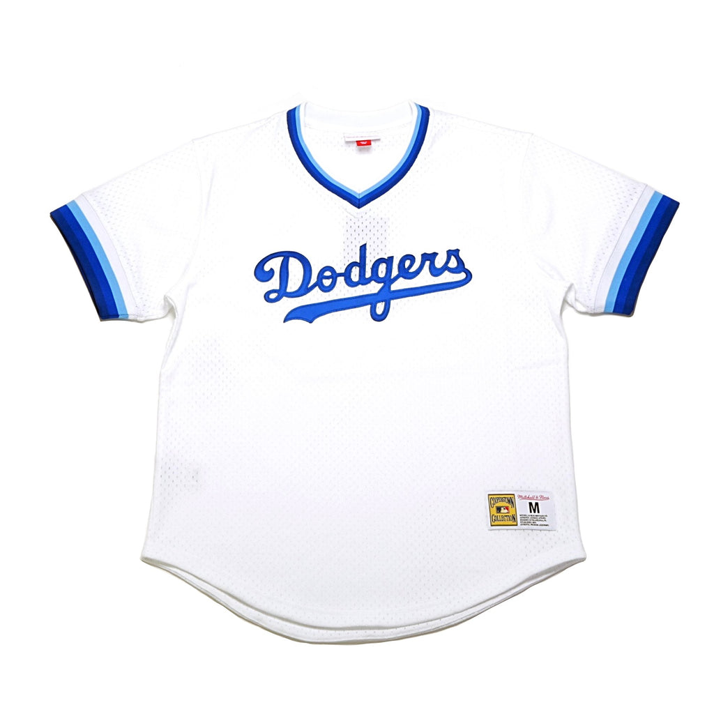 dodgers mesh v neck jersey