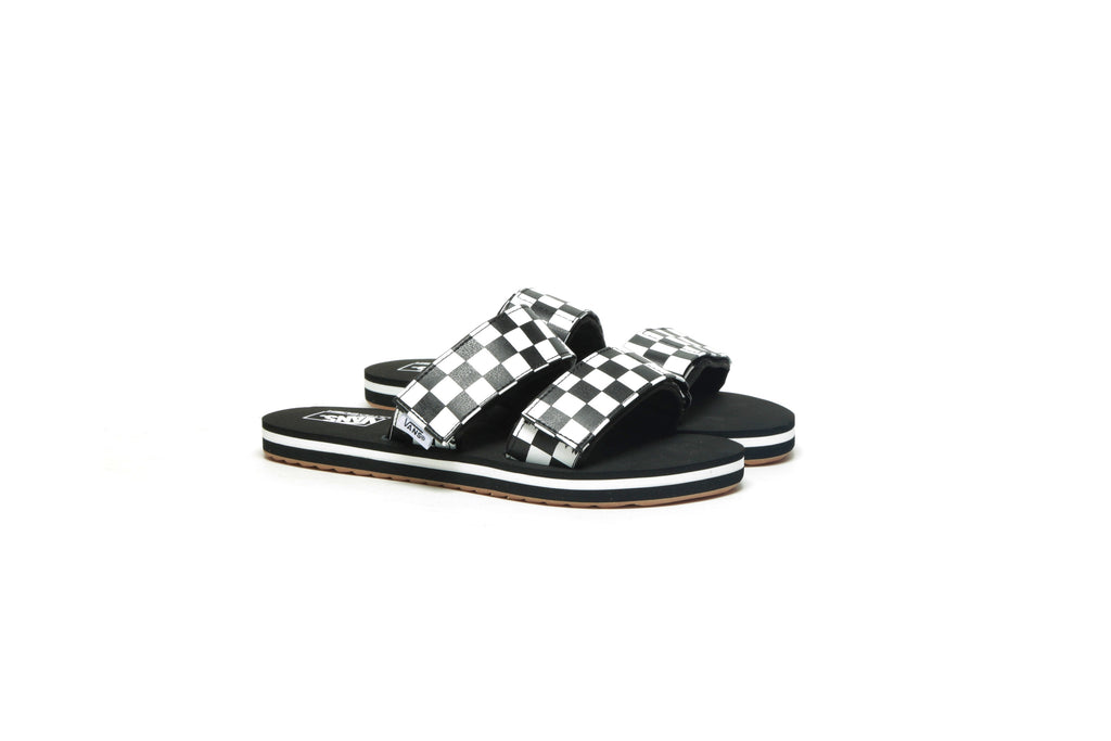 vans cayucas slide black marshmallow