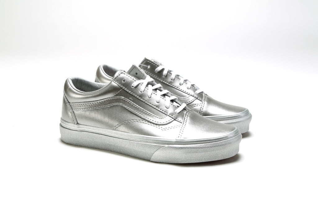 silver vans old skool