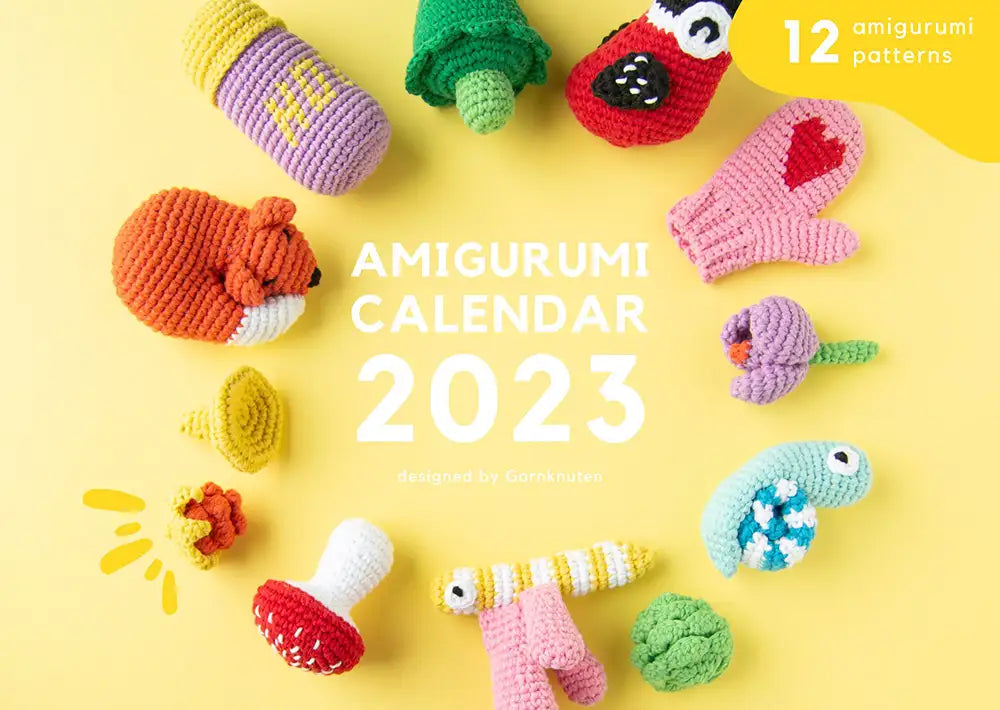 crochet amigurumi wall calendar