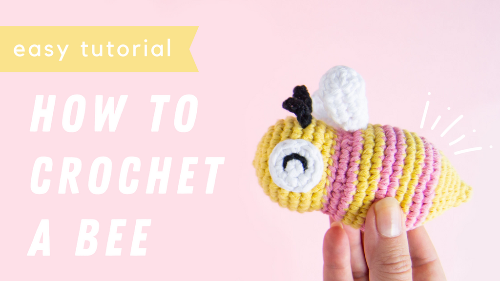 Crochet Bee, Crochet Plushies, Stuffed Animals, Yellow and Black, Amigurumi