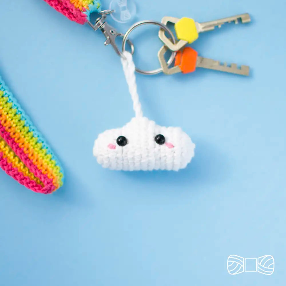 rainbow lanyard cloud free crochet pattern