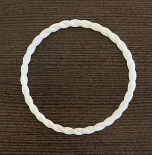 White Twist Bracelet - Hued Bracelets