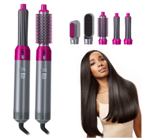 Fer à Boucler Boucleur Cheveux 5 en 1 Brosse à air chaud Sèche-cheveux Fer  à friser - Cdiscount Electroménager