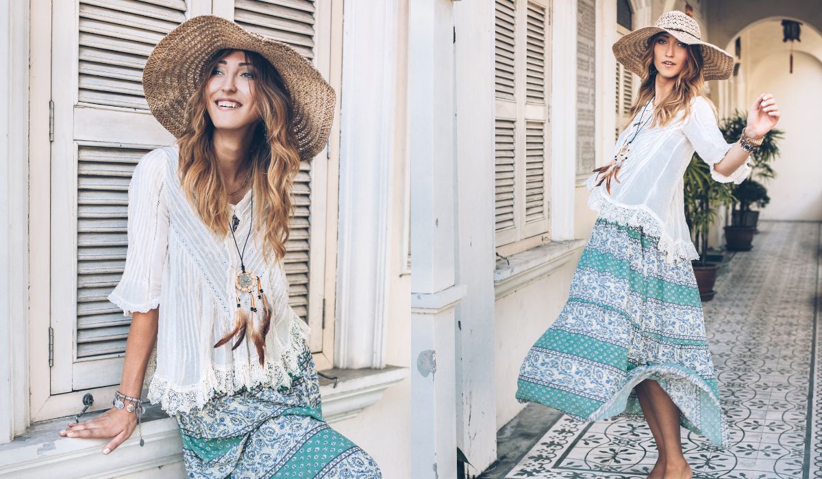 Boho chic look