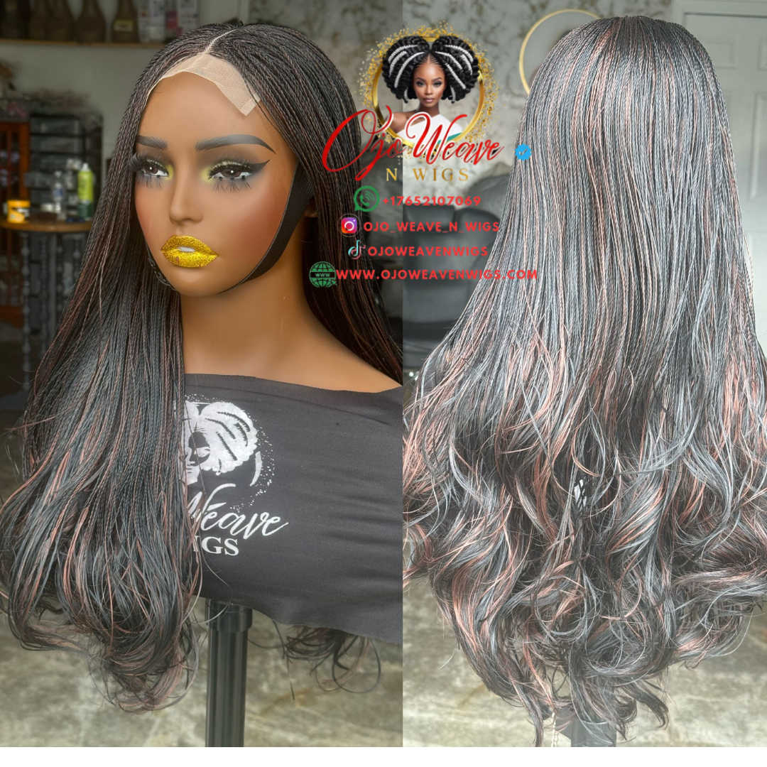 Amena Highlights Short with Closure Glueless made to order