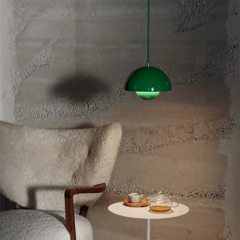 &Tradition Flowerpot VP1 Pendant harmonious shape and postioning hemispheres gives pleasent non glare light