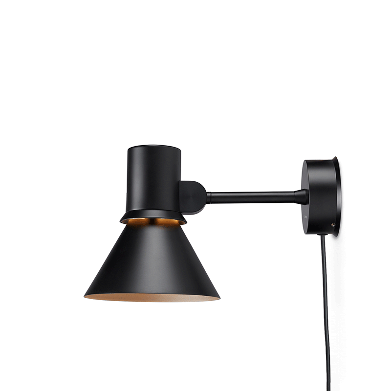 Anglepoise Type 80 W1 cable and plug or wall mounted, switch on shade for easy operating