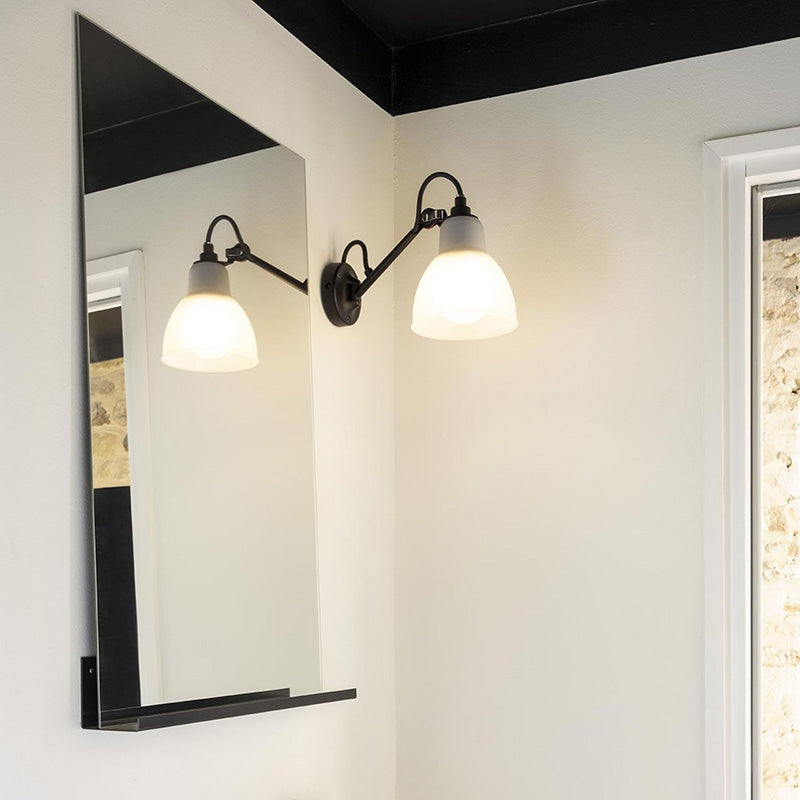 DCW Editions Gras n°104  small bathroom wall lamp with tilt and swivel function