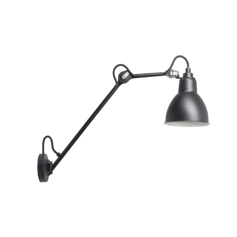 DCWéditions Gras N°122 wall lamp black steel for bathrooms