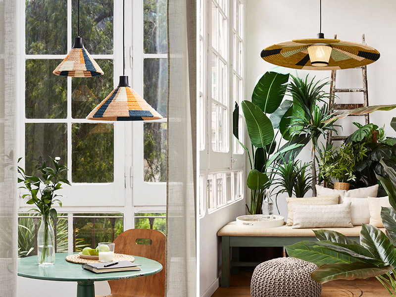 Forestier Parrot Pendant lamps high or flat cone, hang them alone or in clusters