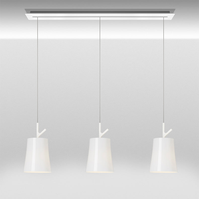 Foscarini Multiple canopy Linear 90cm with Birdie pendant