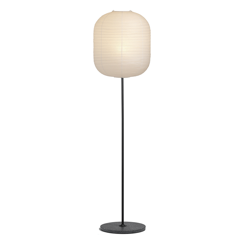Hay Common Floor lamp with Oblong or Peach Rice paper shade