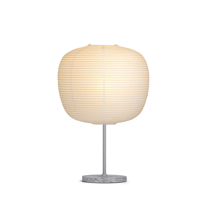 Hay Common Table lamp with Peach and Oblong Rice Paper Shade