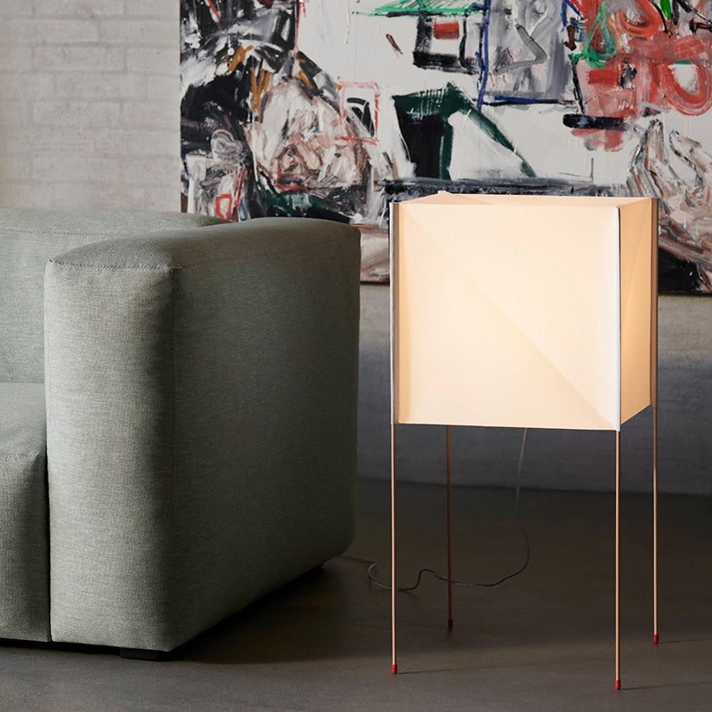 Hay Paper Cube Floor lamp for a warm and cosy glow