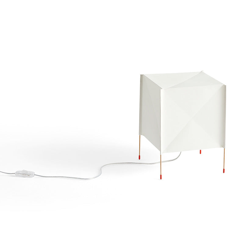 Hay Paper Cube Table Lamp with on/off switch on cable