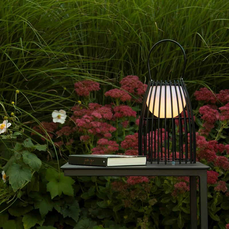 Lucide Fjara can be used as outdoor table lamp or hanging lamp