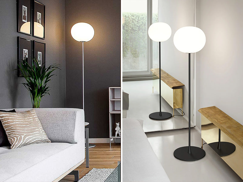 Flos Glo-Ball Floor Lamp versatile in use and interiorstyles