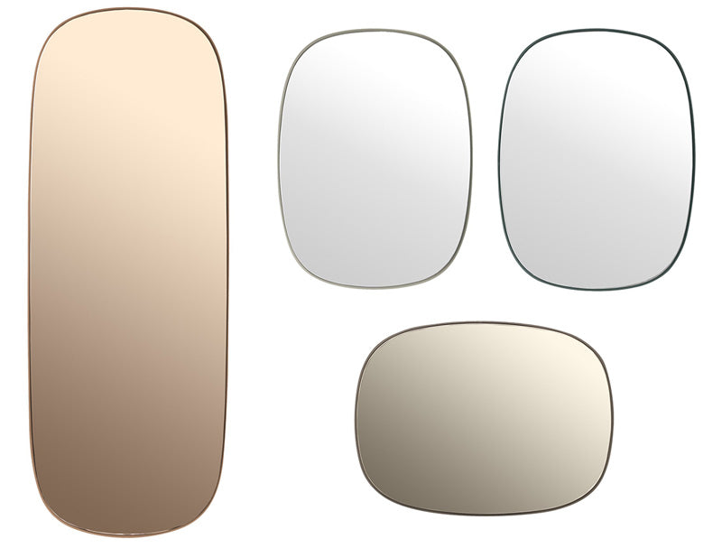 Muuto Framed Mirrors 2 sizes, 4 frame colors, 3 glass colors
