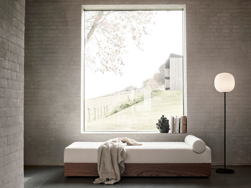 New Works Lantern Floor lamp with shade like rice paper lamp
