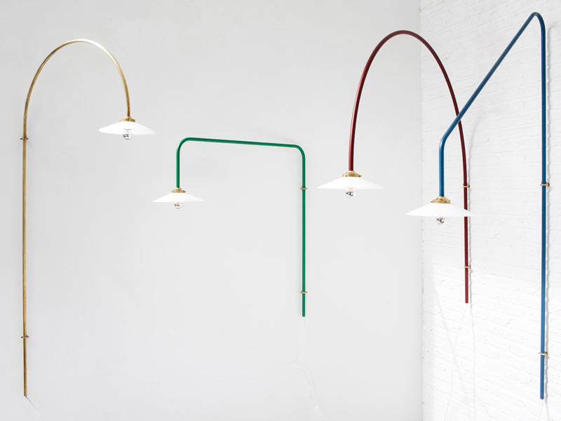 Valerie Objects Hanging Lamp collection several shapes and colors