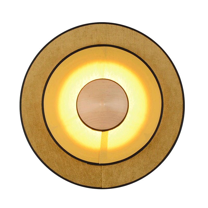 Forestier Cymbal Wall Lamp rich coloured velvet, playfull circles