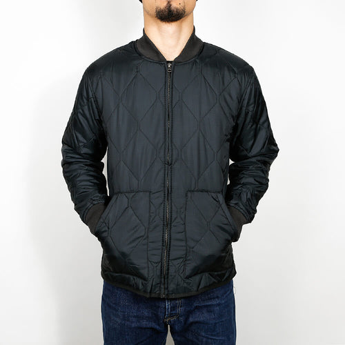 Stussy Quilted Military Jacket - Black