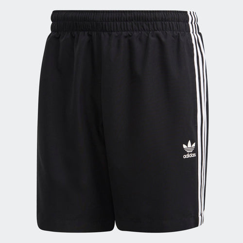 Adidas 3 Stripes Swim Shorts - Black