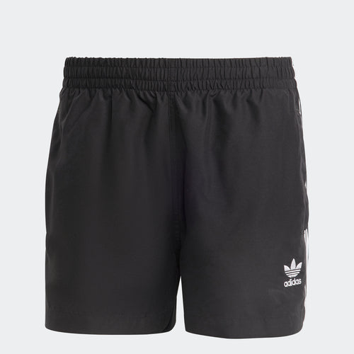 Adidas Adicolor 3-Stripes Swim Shorts - Black / White
