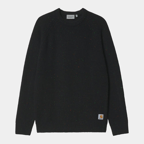 Carhartt WIP Anglistic Sweater - Speckled Black