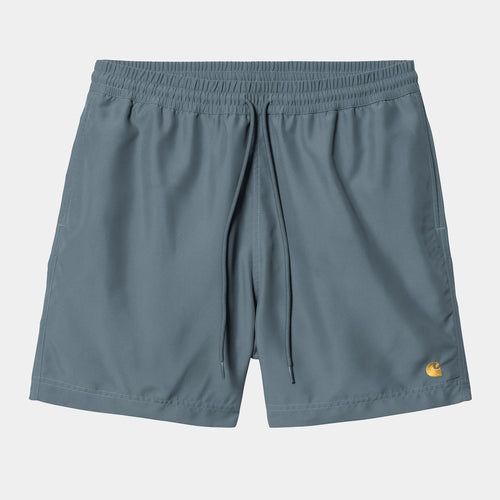 Carhartt WIP Chase Swim Trunks - Storm Blue / Gold