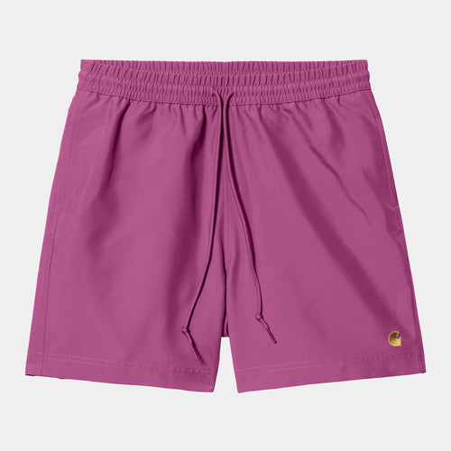 Carhartt WIP Chase Swim Trunk - Magenta / Gold