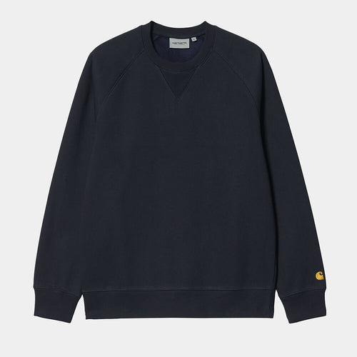 Carhartt WIP Chase Sweatshirt - Dark Navy / Gold